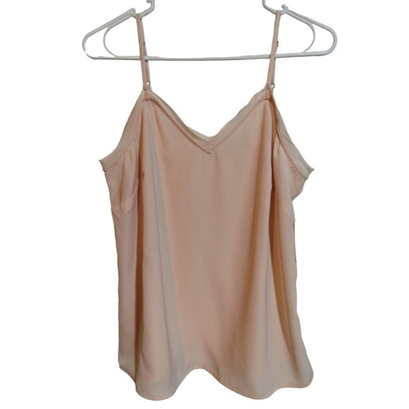 Ophelia Roe NWT light peach/pink color camisole with lace trim woman size medium - Picture 1 of 7